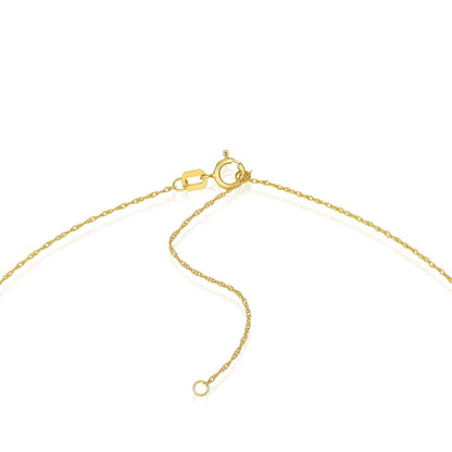 Real 14K Gold Teardrop Pendant Necklace 16-18" Solid Italian Chain
