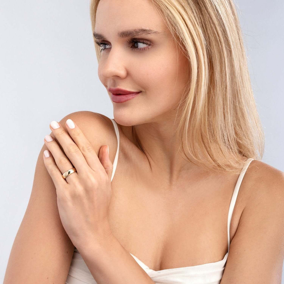 14K Yellow Gold 5mm Wedding Band Ring High Polish - WJD Exclusives