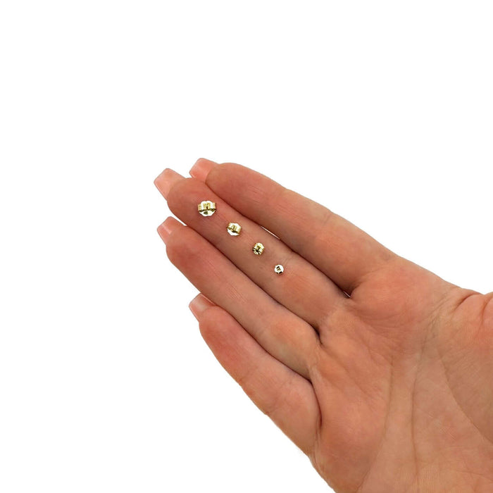 14K Gold Earring Replacement Push Back Yellow, White, Rose (Sold Individually) - WJD Exclusives