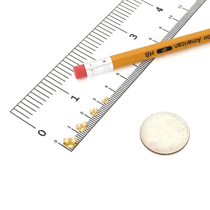 14K Gold Earring Replacement Push Back Yellow, White, Rose (Sold Individually) - WJD Exclusives