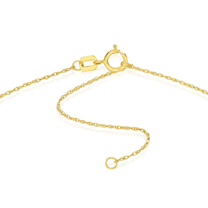Real 14K Gold Heart Coffee Cup Pendant Adjustable Necklace 16"-18"