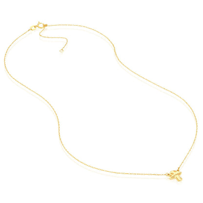 Real 14k Gold Mushroom Pendant Adjustable Cable Necklace 16"-18"