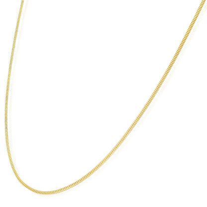 Real Solid 10K Gold 1.1mm Franco Chain Necklace 20"