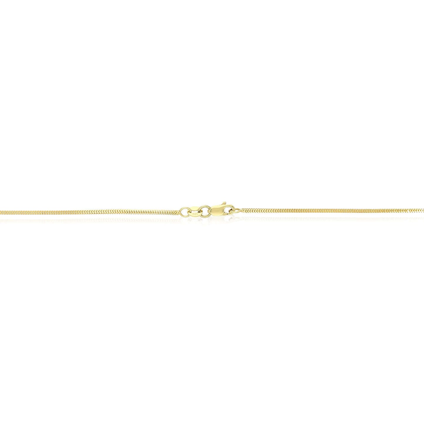 Real Solid 10K Gold 1.1mm Franco Chain Necklace 20"