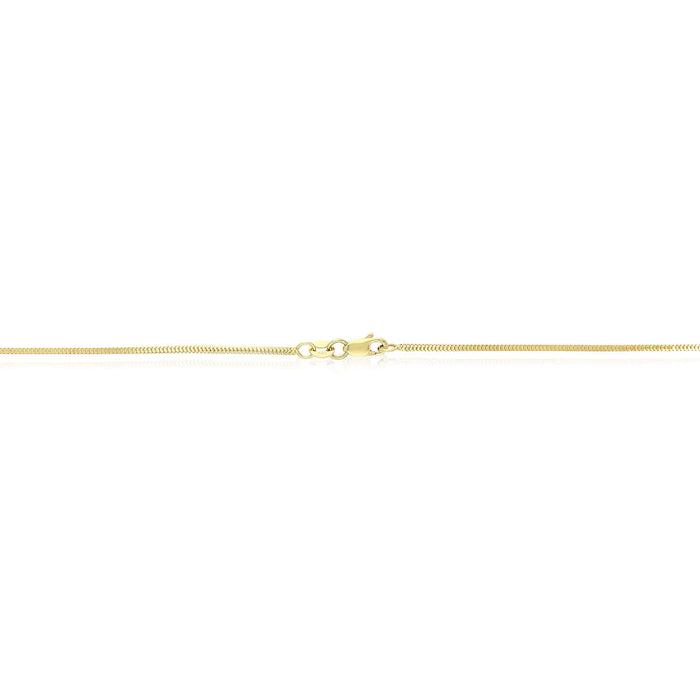 10K Yellow Gold 1.1mm Franco Chain (Solid Links) 20" - WJD Exclusives