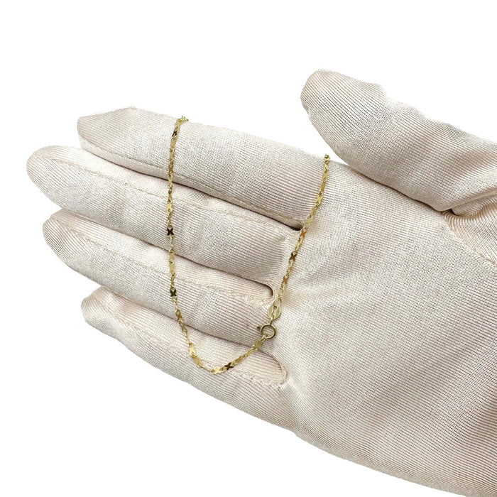 10K Yellow Gold 1.8mm Infinity Chain (Solid Links) 18" - WJD Exclusives