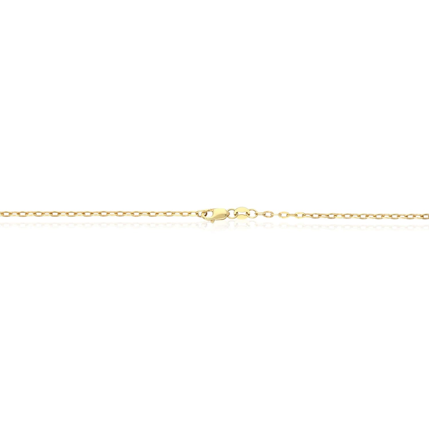 Real 10K Solid Gold 2mm Parallel Cable Chain Necklace 18"