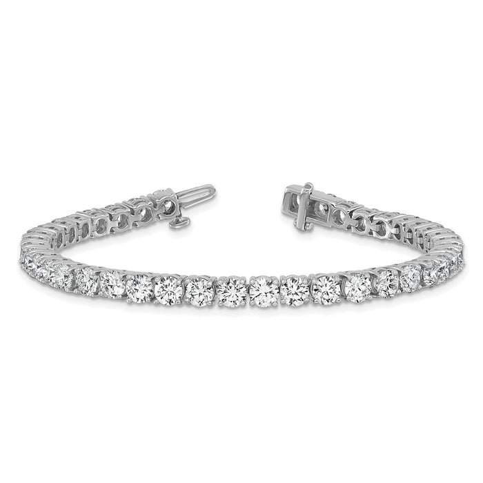 2.00 - 25.00CTW Lab - Grown Diamond 14K White Gold 2mm - 7mm Tennis Bracelet 7" - WJD Exclusives