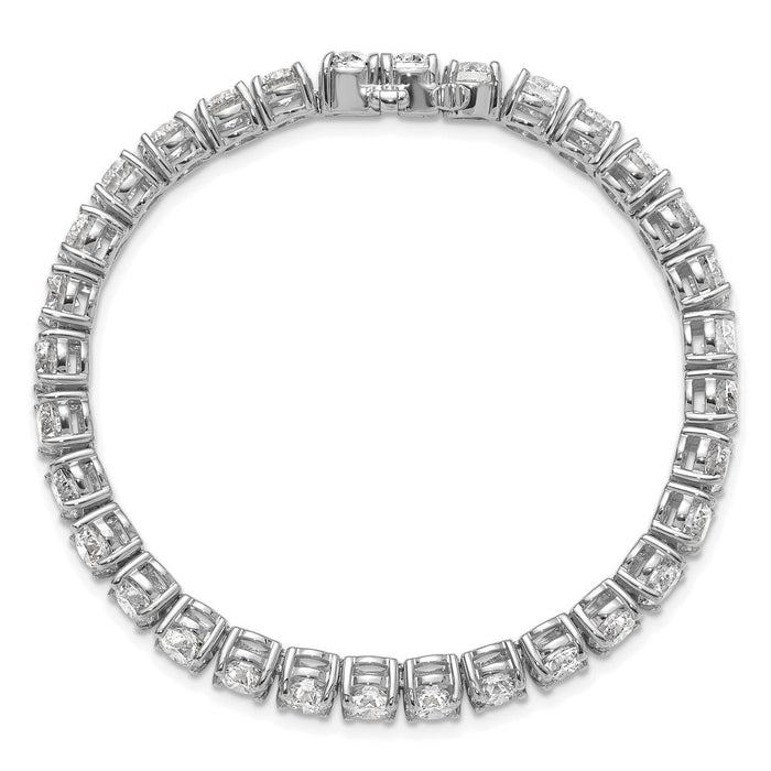 2.00 - 25.00CTW Lab - Grown Diamond 14K White Gold 2mm - 7mm Tennis Bracelet 7" - WJD Exclusives