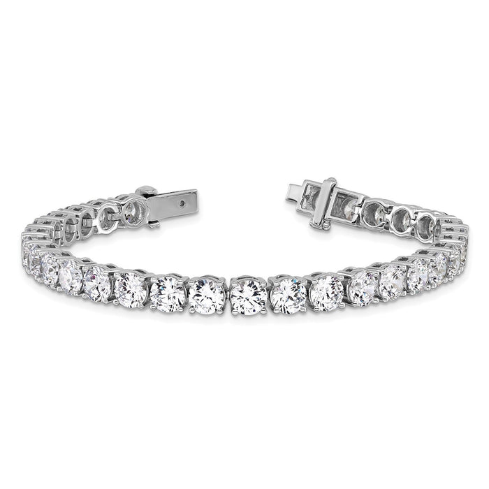2.00 - 25.00CTW Lab - Grown Diamond 14K White Gold 2mm - 7mm Tennis Bracelet 7" - WJD Exclusives