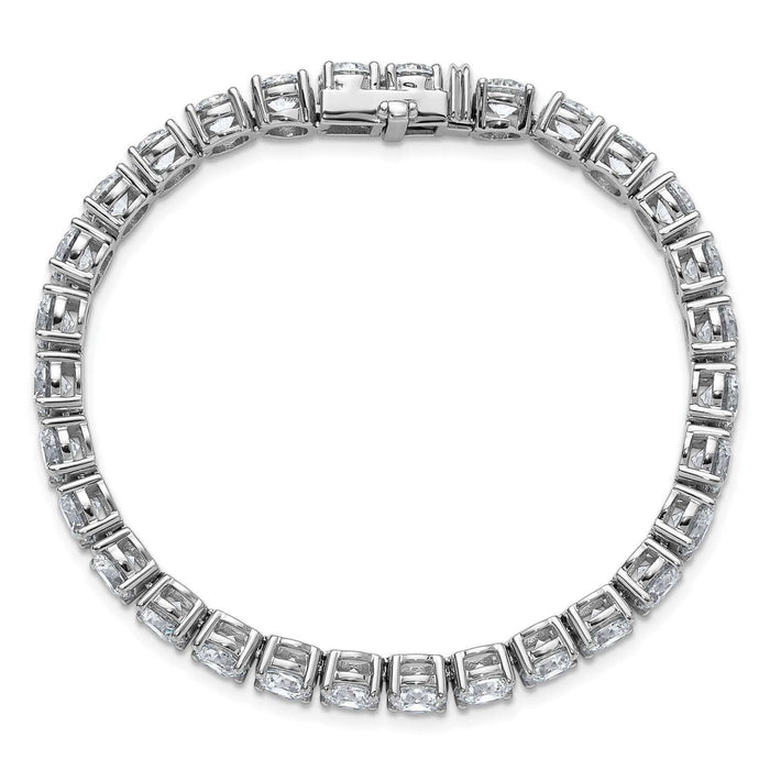 2.00 - 25.00CTW Lab - Grown Diamond 14K White Gold 2mm - 7mm Tennis Bracelet 7" - WJD Exclusives