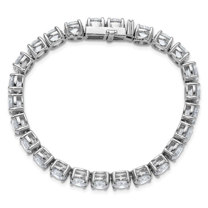 2.00 - 25.00CTW Lab - Grown Diamond 14K White Gold 2mm - 7mm Tennis Bracelet 7" - WJD Exclusives