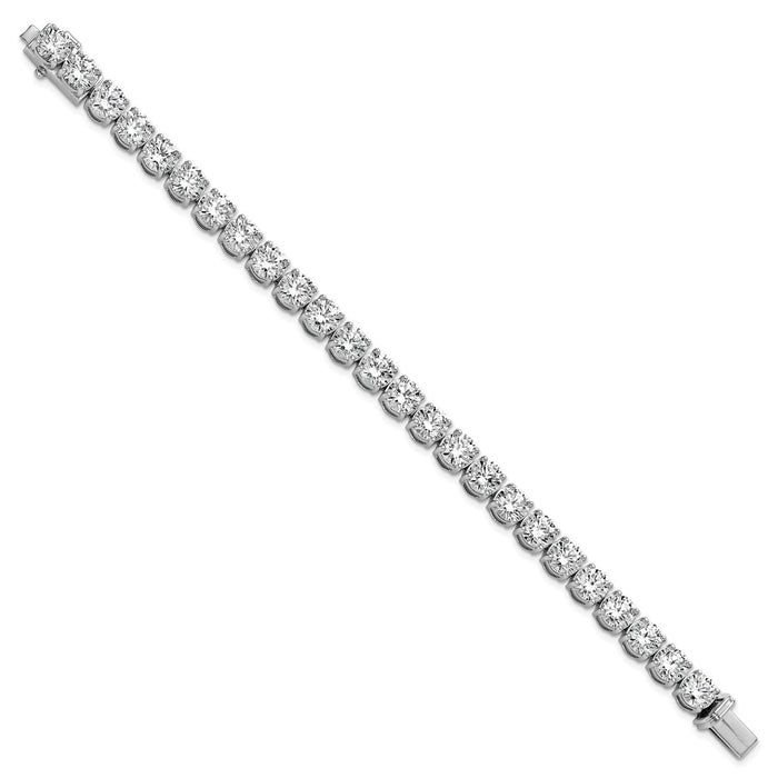 2.00 - 25.00CTW Lab - Grown Diamond 14K White Gold 2mm - 7mm Tennis Bracelet 7" - WJD Exclusives