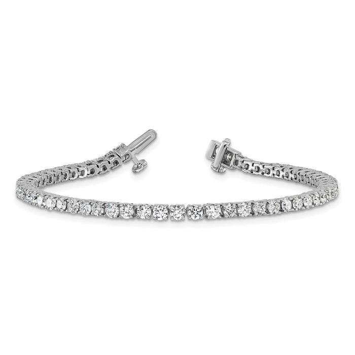 2.00 - 25.00CTW Lab - Grown Diamond 14K White Gold 2mm - 7mm Tennis Bracelet 7" - WJD Exclusives
