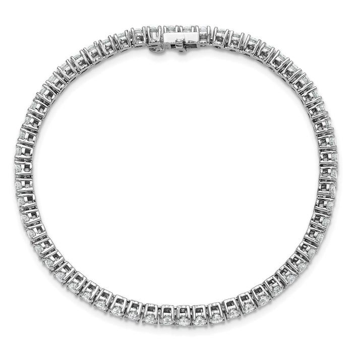 2.00 - 25.00CTW Lab - Grown Diamond 14K White Gold 2mm - 7mm Tennis Bracelet 7" - WJD Exclusives
