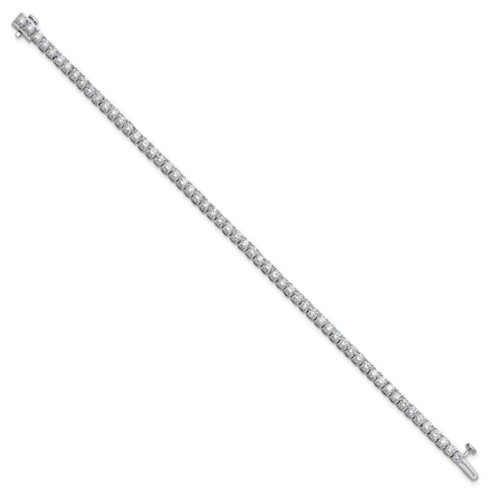 2.00 - 25.00CTW Lab - Grown Diamond 14K White Gold 2mm - 7mm Tennis Bracelet 7" - WJD Exclusives