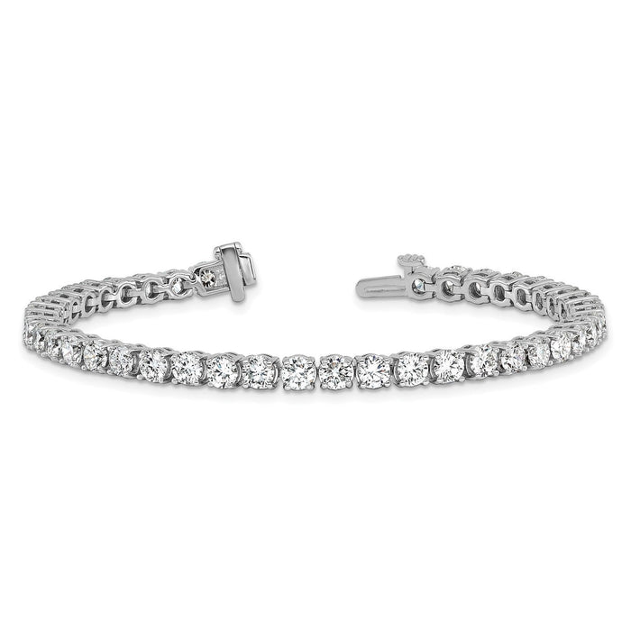 2.00 - 25.00CTW Lab - Grown Diamond 14K White Gold 2mm - 7mm Tennis Bracelet 7" - WJD Exclusives