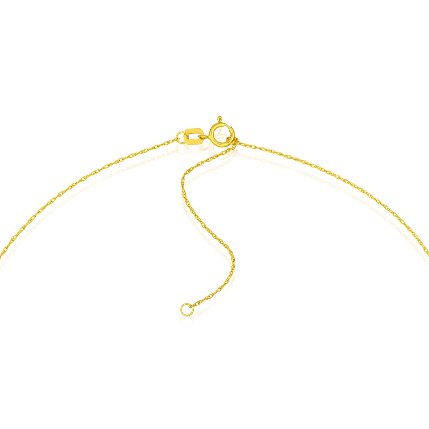 Real 14K Gold Puffy Beaded Cross Pendant Necklace 16-18"