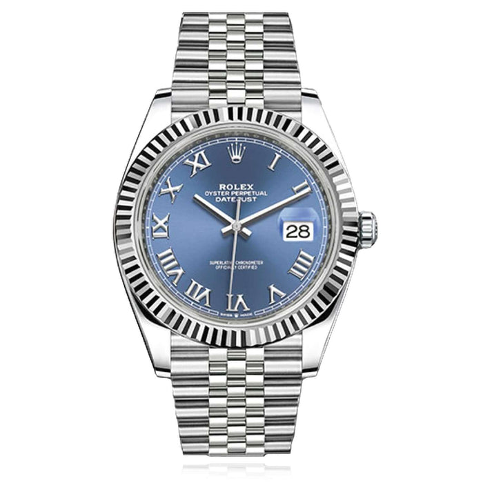 NEW Rolex Datejust 126334 Jubilee 41mm 18K White Gold & Steel Watch - WJD Exclusives
