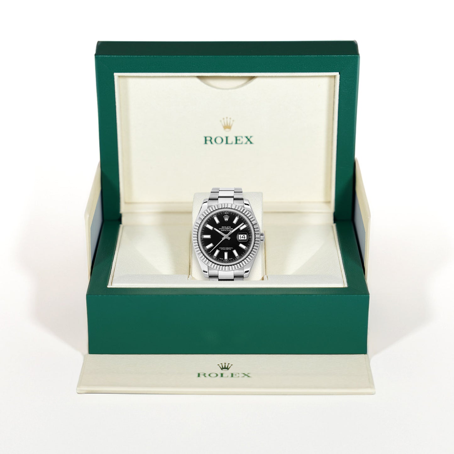 Rolex Datejust 116334 41MM 18K White Gold & Stainless Steel Oyster Band Watch