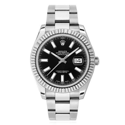 Rolex Datejust 116334 41MM 18K White Gold & Stainless Steel Oyster Band Watch