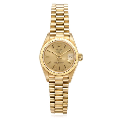 Rolex Datejust 31mm 68278 18K Gold Champagne Women's Watch - WJD Exclusives