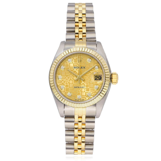 Rolex Datejust 31MM 178273 18K Yellow Gold & Stainless Steel Oyster Band Women's Watch