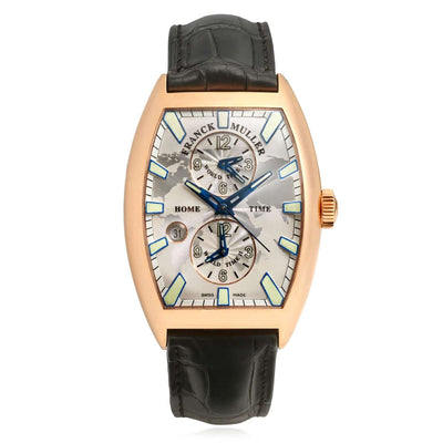 NEW Franck Muller Master Banker 8880 MB Stick Indexes Dial Black Leather Strap Watch - WJD Exclusives