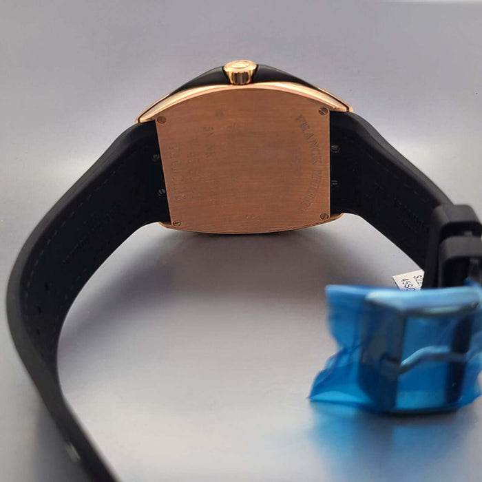 NEW Franck Muller Vanguard Yachting 45SCYACHTGLD 18k Rose Gold 45MM Black Dial Watch - WJD Exclusives