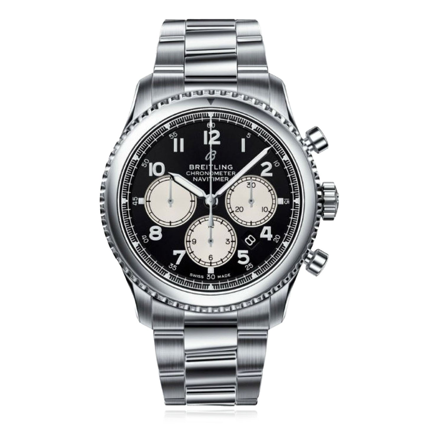 NEW Breitling Navitimer 8 AB0117131B1A1 Black Dial 43MM Stainless Steel Men's Watch