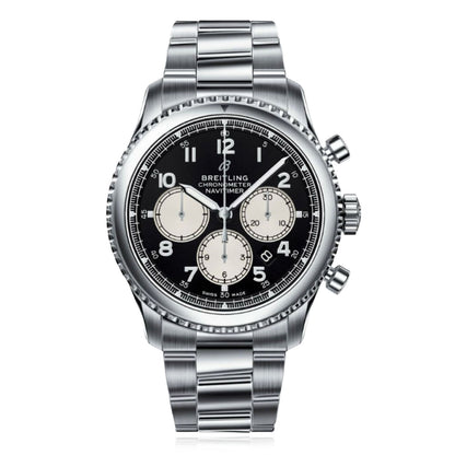 NEW Breitling Navitimer 8 AB0117131B1A1 Black Dial 43MM Stainless Steel Men's Watch