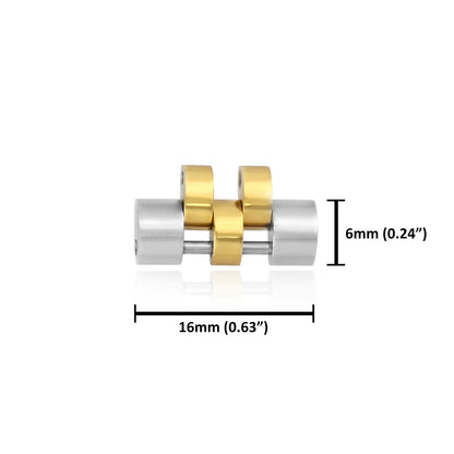 2-Tone Stainless Steel Jubilee Links for Rolex Watch Datejust 36mm Watch