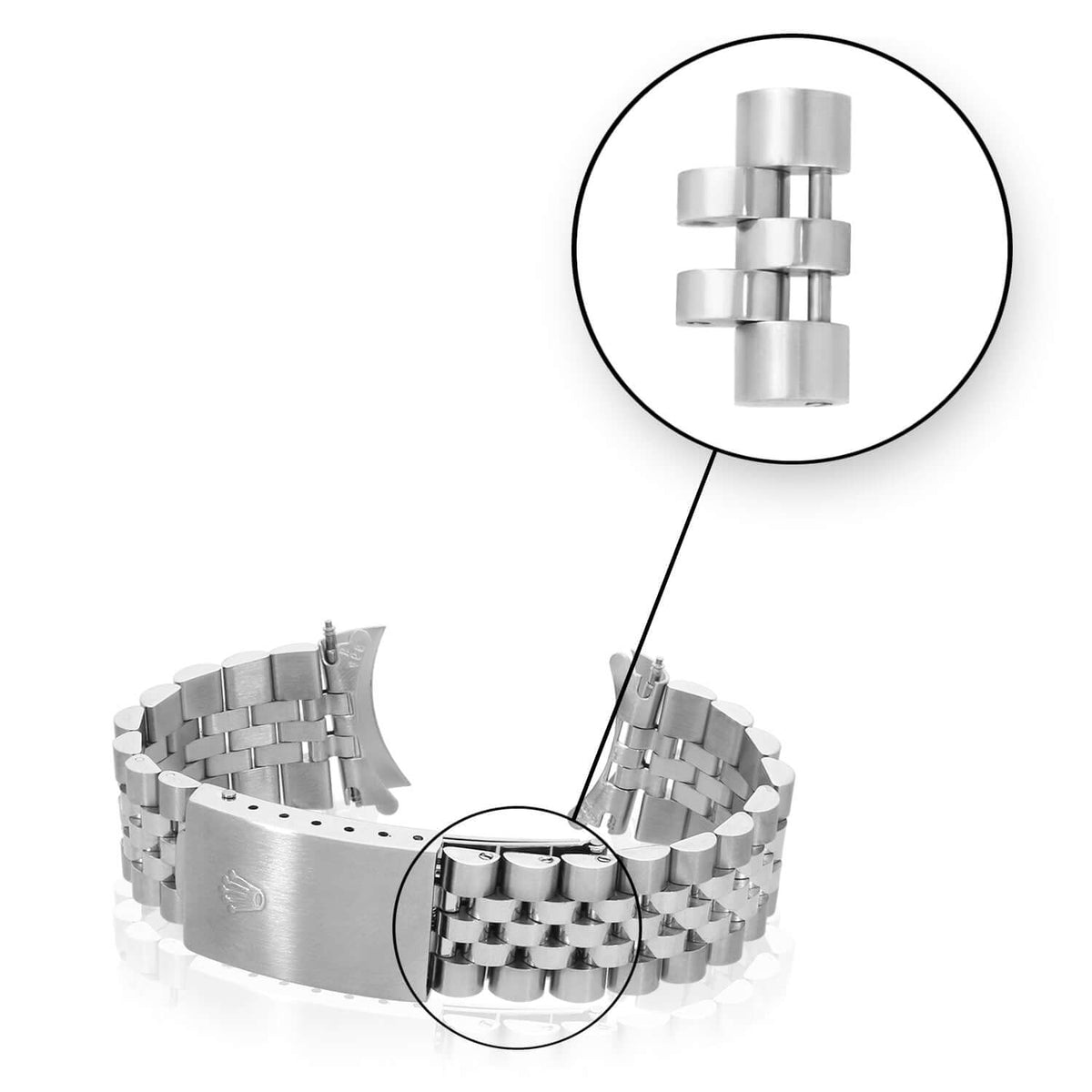 2-Tone Stainless Steel Jubilee Links for Rolex Watch Datejust 36mm Watch