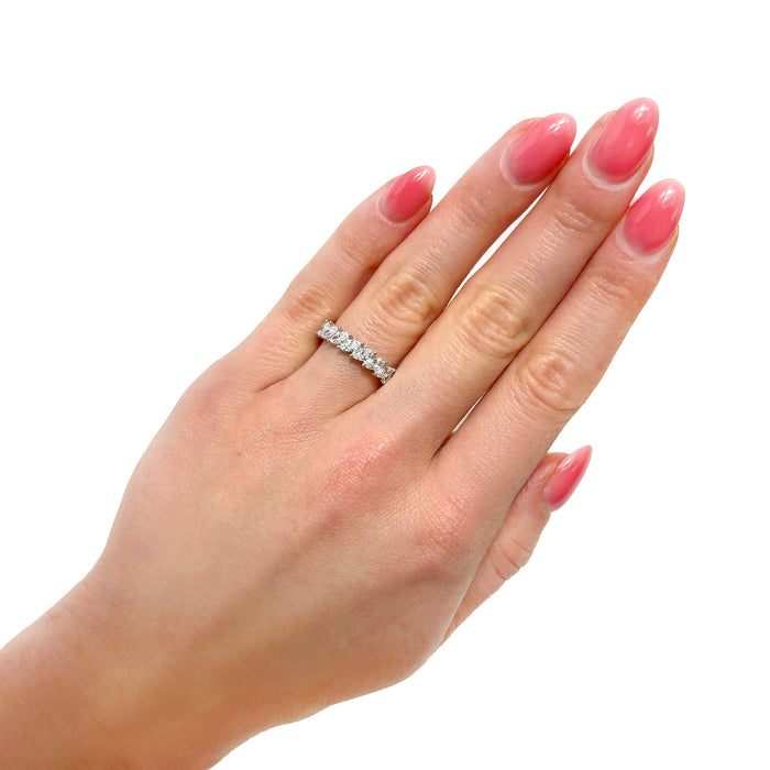 2.50TCW Lab-Grown Diamond 14k White Gold 4mm Marquise Band