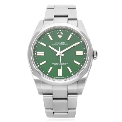 Rolex Oyster Perpetual 124300 41mm Automatic Green Dial Men's Watch