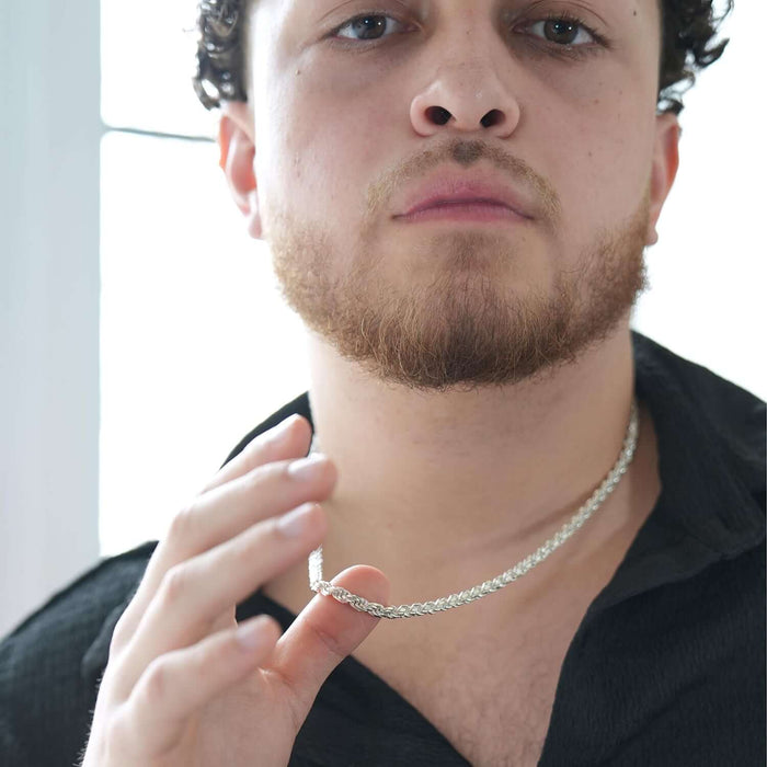 Sterling Silver 1.5mm-8mm Rope Chain (Solid Links) 16"-30"