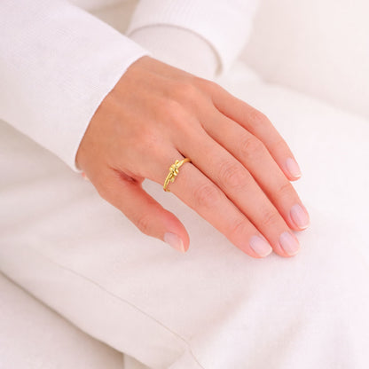 14K Yellow Gold High Polished 6mm Knot Ring