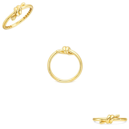 14K Yellow Gold High Polished 6mm Knot Ring
