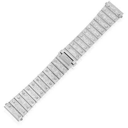 NEW Cartier Santos 7.50CTW Natural Diamond 40mm Watch Bracelet