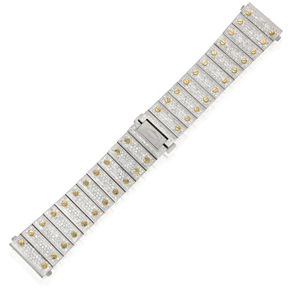 NEW Cartier Santos 7.50CTW Natural Diamond 40mm Watch Bracelet
