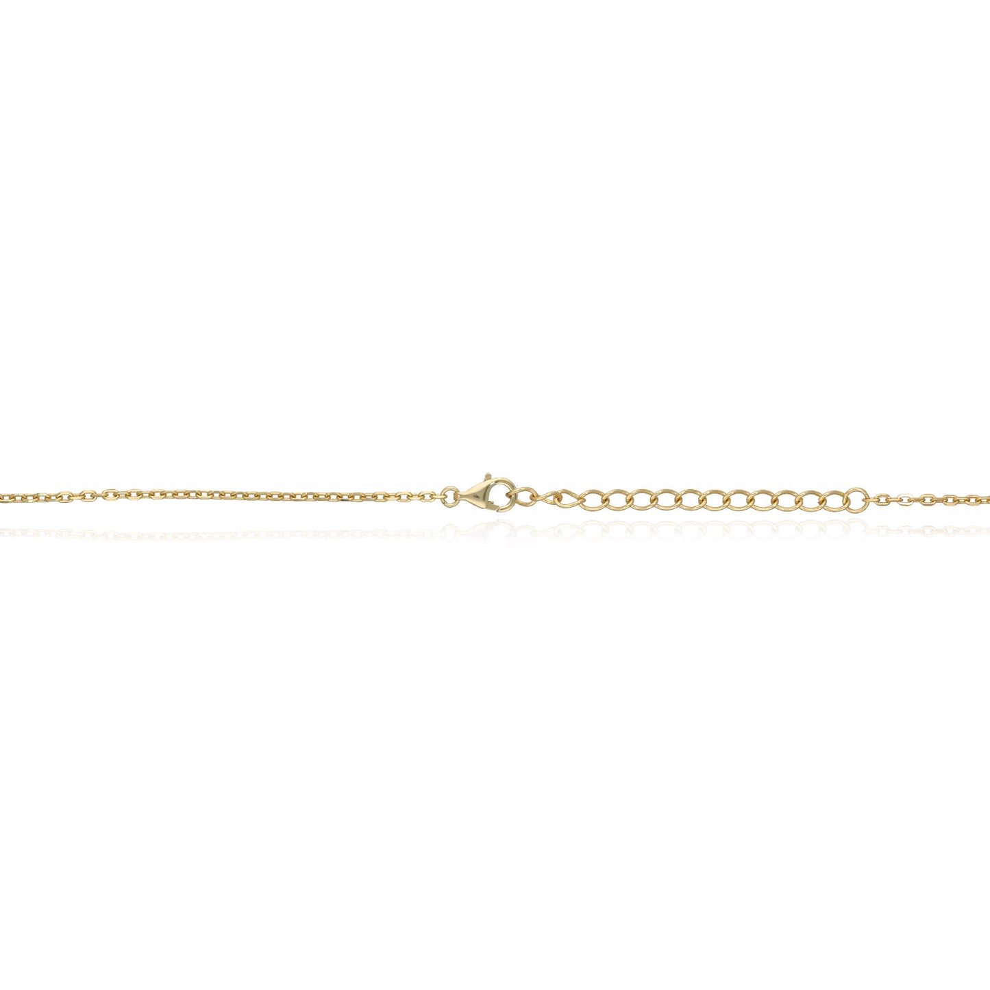 Gold Over Sterling Silver 0.88CTW CZ Double Open Clover Adjustable Necklace 16"-18"