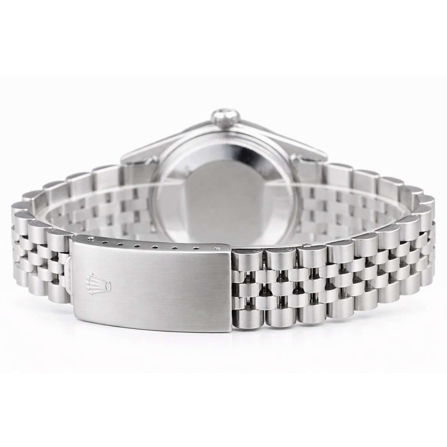 36mm Rolex Datejust 1601 18K White Gold Bezel Stainless Steel Jubilee Band Men's Watch