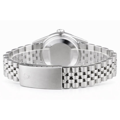 36mm Rolex Datejust 1601 18K White Gold Bezel Stainless Steel Jubilee Band Men's Watch