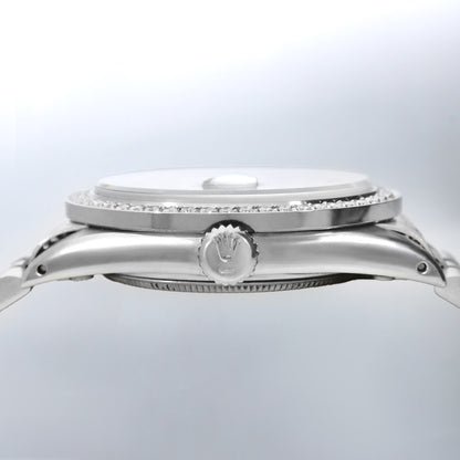 Rolex Datejust 1603 36mm Green Dial 18K White Gold Diamond Bezel Jubilee