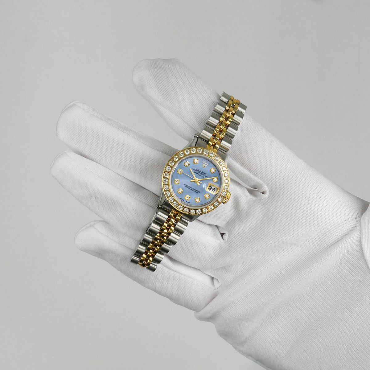 Rolex Datejust 69173 26mm Diamond MOP Dial Steel Women's Watch