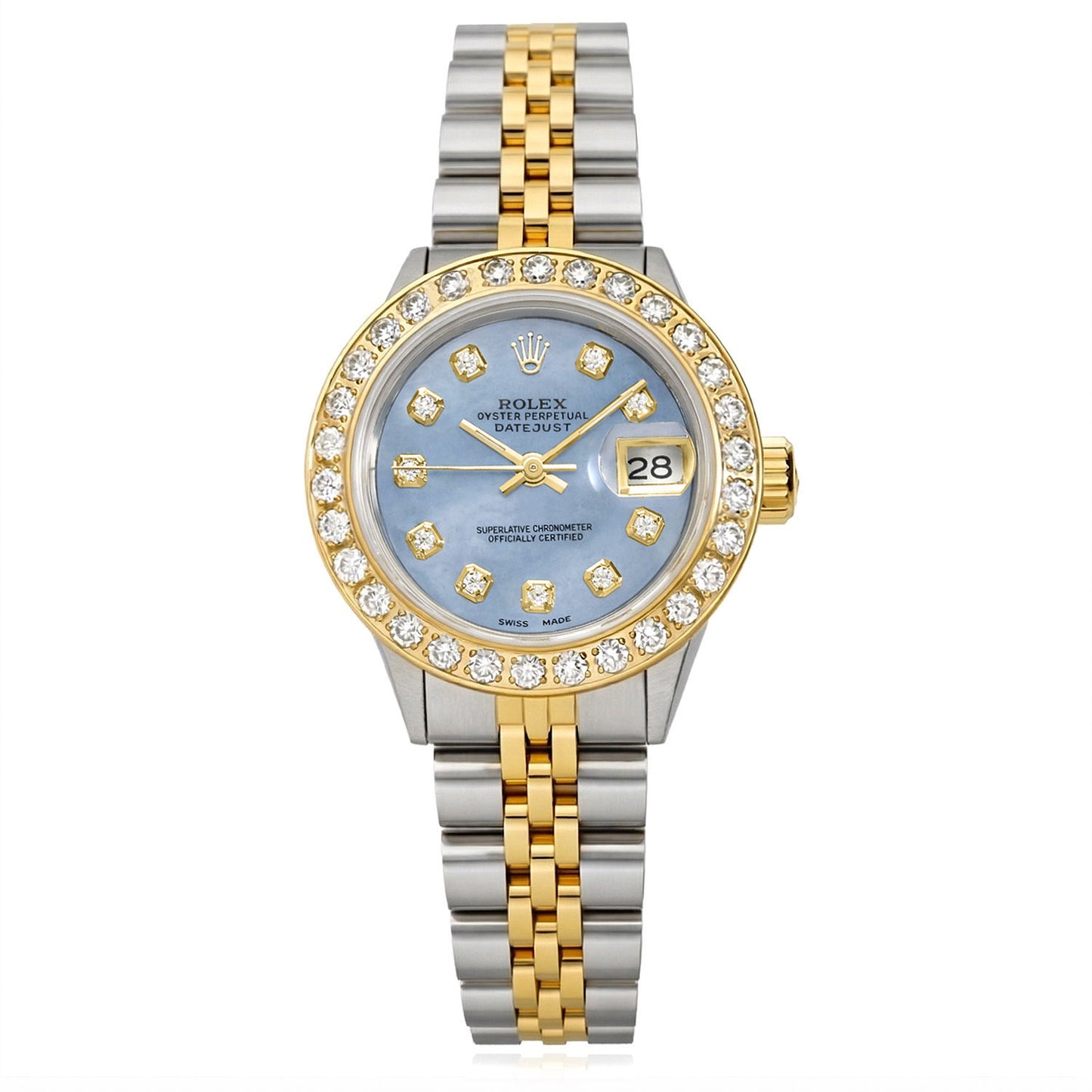 Rolex Datejust 69173 26mm Diamond MOP Dial Steel Women's Watch