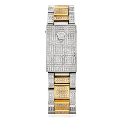 Rolex Datejust 36mm 16013 10TCW Diamond Oyster Band White MOP Dial Steel Watch