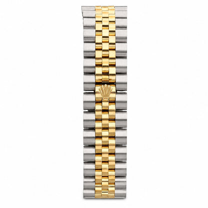 36mm Rolex Datejust 16013 Palm-Motif Dial 1.80Ct 18k Gold Diamond Bezel Watch