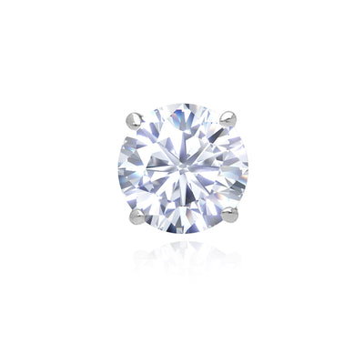 Single Charles & Colvard Forever One Moissanite 14K Gold Stud Earring