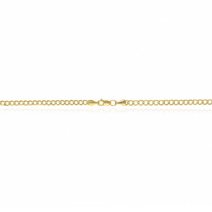 10K Yellow Gold-Filled 3mm Miami Chain (Hollow) 18"-24"